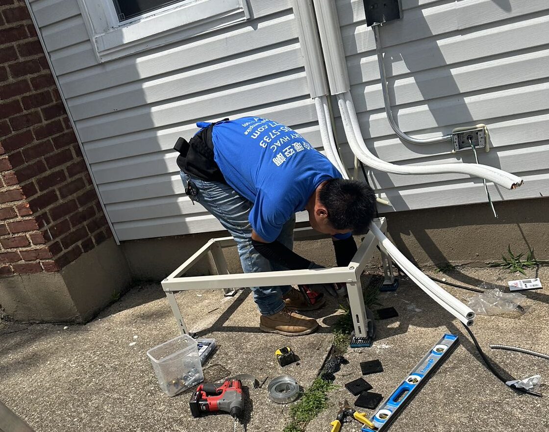 HVAC service and maintenance inspection